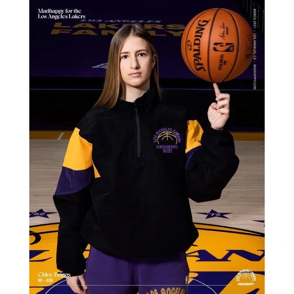 SOLD Madhappy x Lakers Active Quarter Zip - Picture 4 of 8